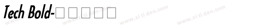 Tech Bold字体转换